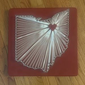 Ohio State String Weave Art